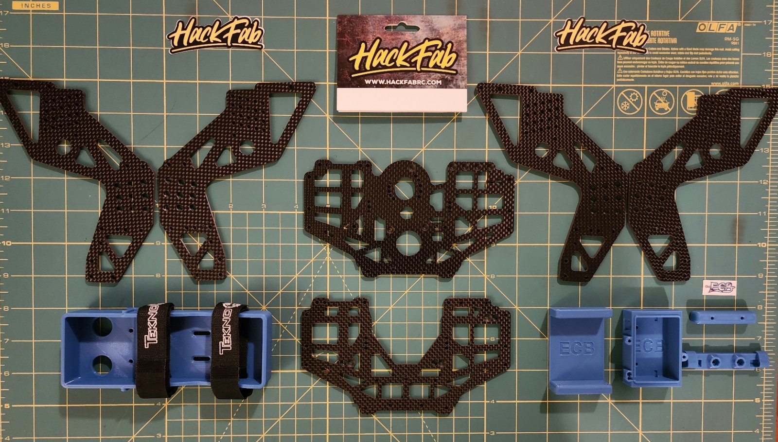 LOSI LMT 1/8 TReal-Hackfab-ECB “HUGE” Upgrade parts set BRAND NEW!!