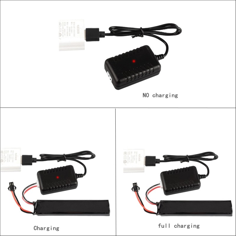 7.4V Li-ion Li-po Lipo USB RC Battery Charger with 3 Pin Plug