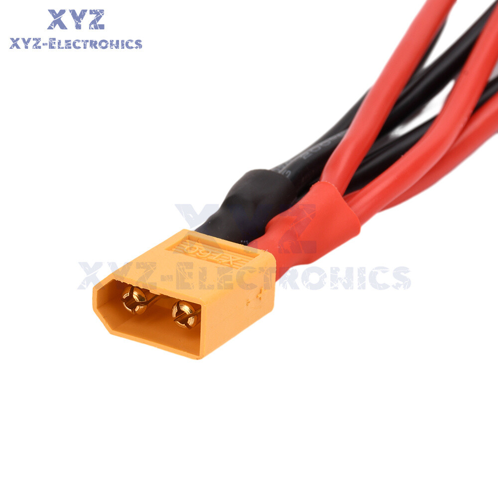 1pc XT60 Male/Female Cable Parallel Battery Connector 14AWG Silicone Wire for RC