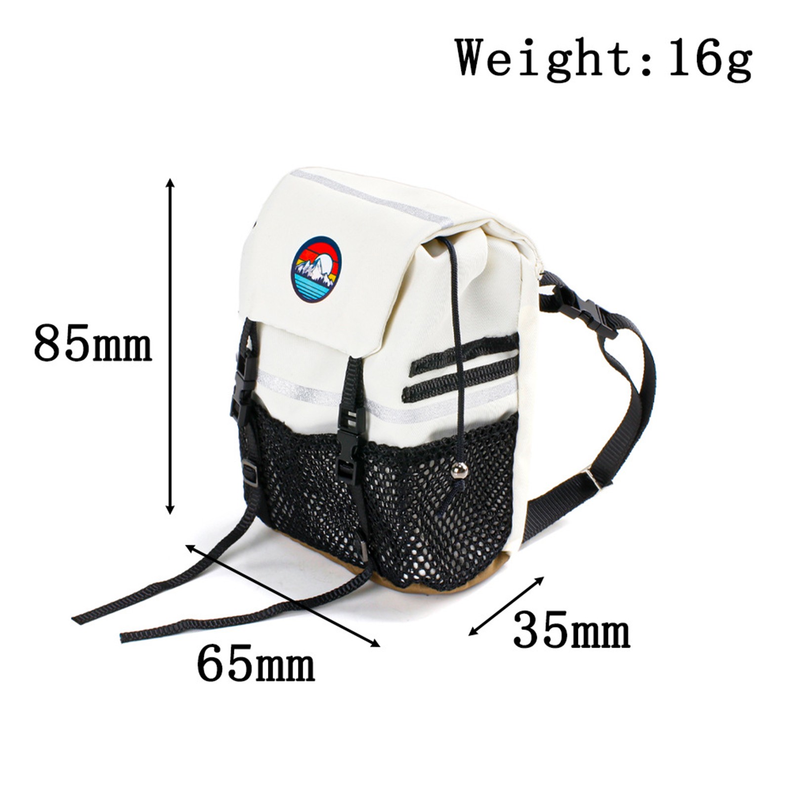 Simulation Backpack Shovel Storage Bag Luggage Bag Decoration For1/10 SCX10 TRX4