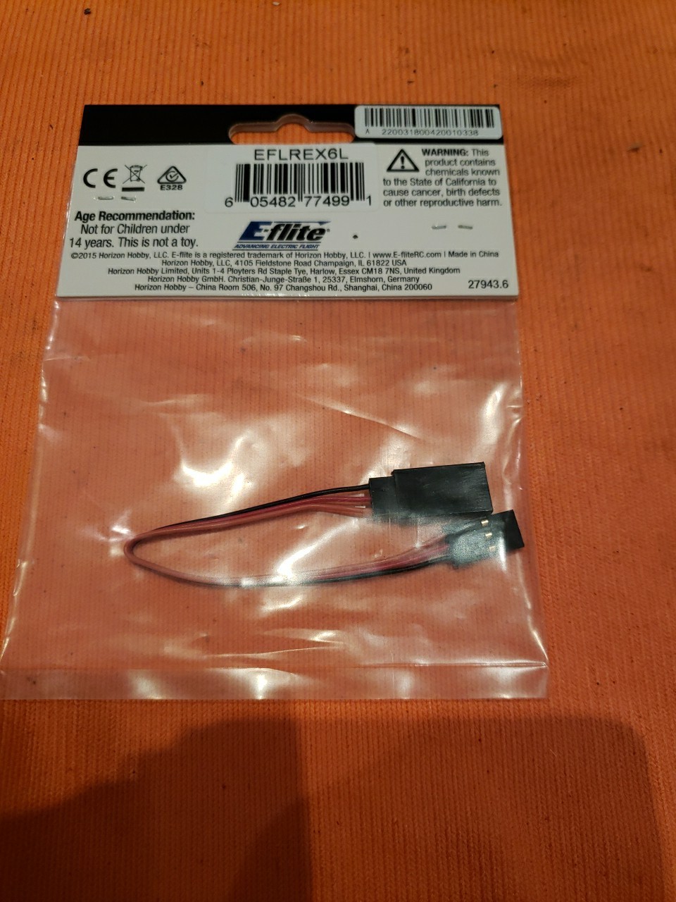 E-flite EFLREX6L 6″ Extension Lightweight – New – JT25