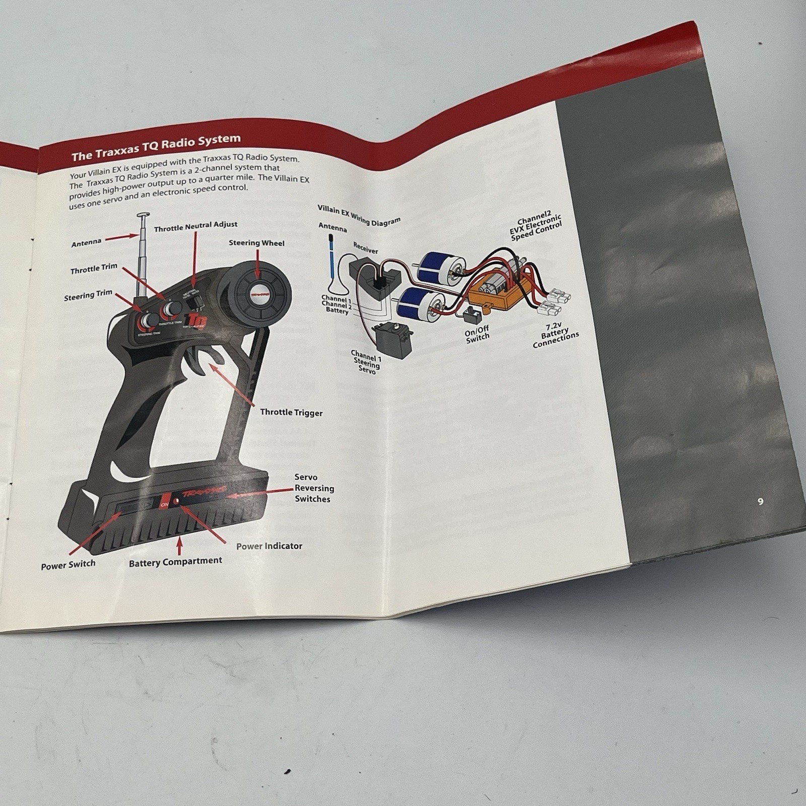 Traxxas Villain EX 1502 Owners Manual Plus Paper Work