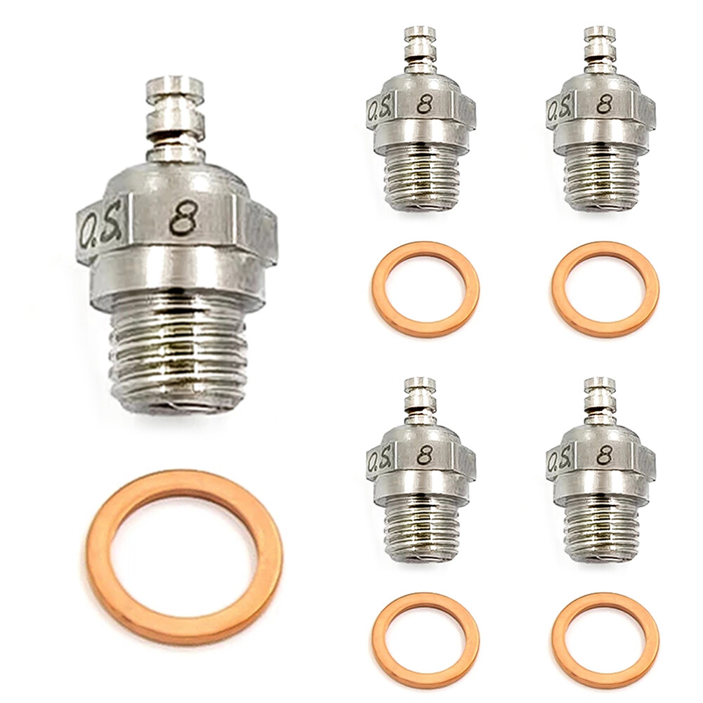 OS Glow Plug No.8 Standard Glow Plug Spark Medium For RC Car Truck Nitro Engine