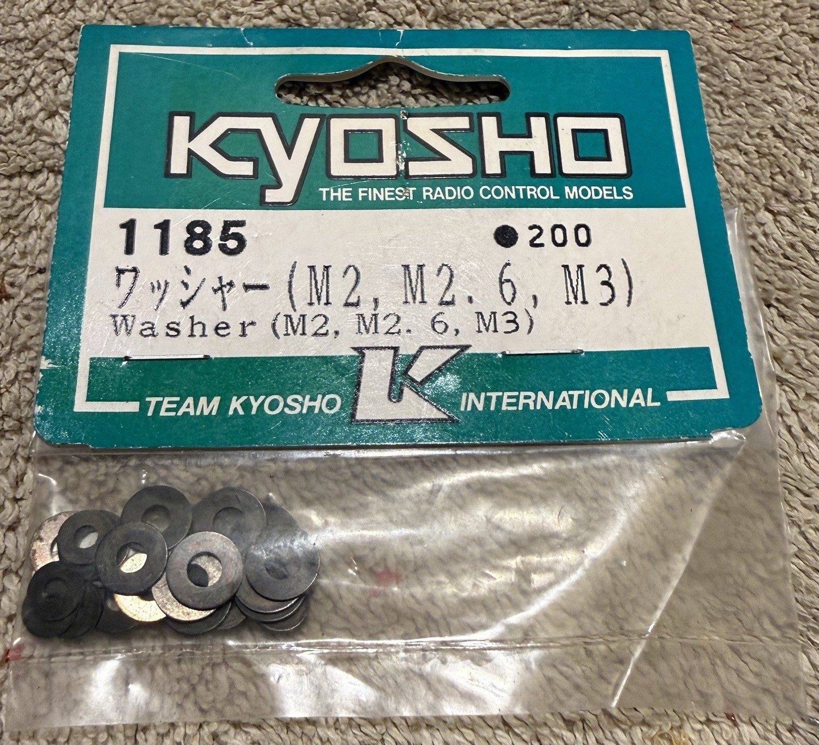 1185 Kyosho Washer Set (M2, M2.6, M3) Tamiya/hpi/traxxas