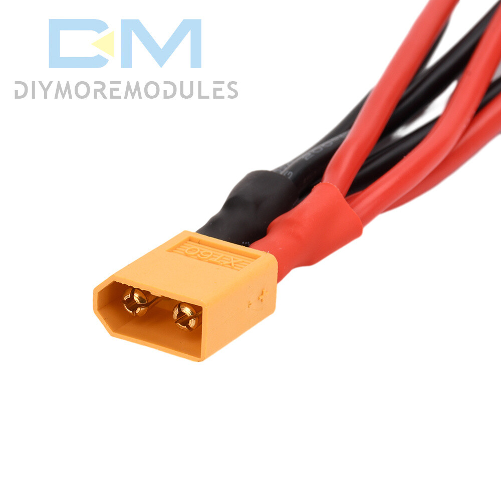 XT60 Male/Female Cable Parallel Battery Connector 4AWG Silicone Wire Y Splitter