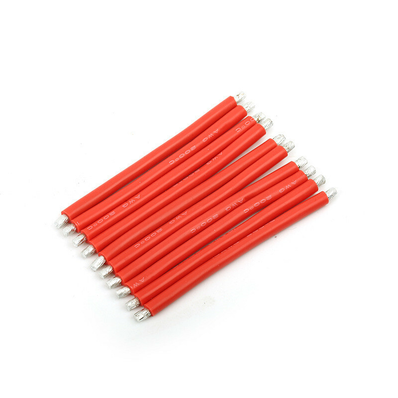 10pcs 14AWG Silicone Cable 10cm For RC ESC Battery XT60 T-plug Connecting line