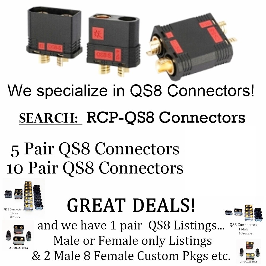RCP Motor Wires MALE Brushless Motor Wires Tinned Ends Great for Sensored Motors