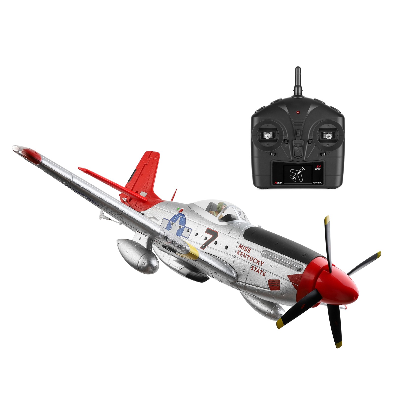 WLtoys XK A280 RC P51 Fighter 4CH Airplane 3D/6G Fixed Wing Brushless Motor Toy`