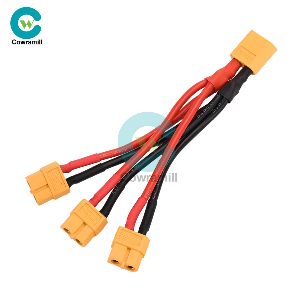 14AWG XT60 Male/Female Wire Parallel Battery Connector Extension Cable for RC