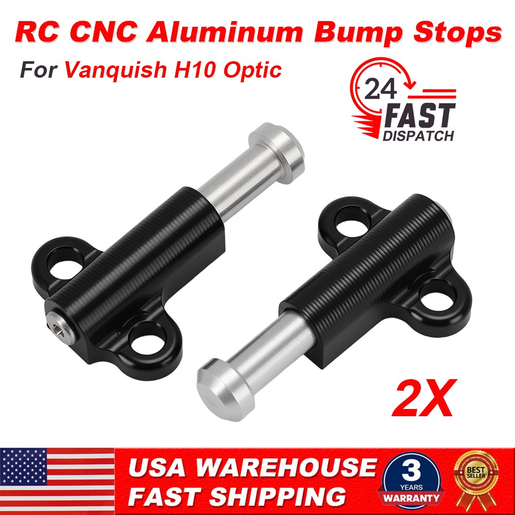 US For Vanquish H10 Optic Upgrade RC CNC Aluminum Bump Stops Suspension Limiter