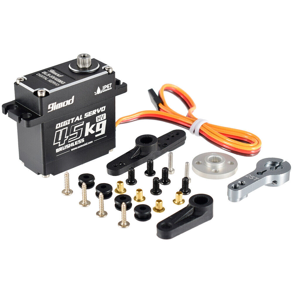 9imod Waterproof Servo 45KG Metal HV Brushless Servo for RC Car Arrma Kraton EXB