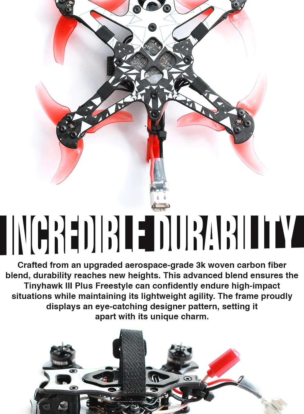 Emax Beginner Tinyhawk III Plus Freestyle RTF ELRS Analog FPV Racing Drone
