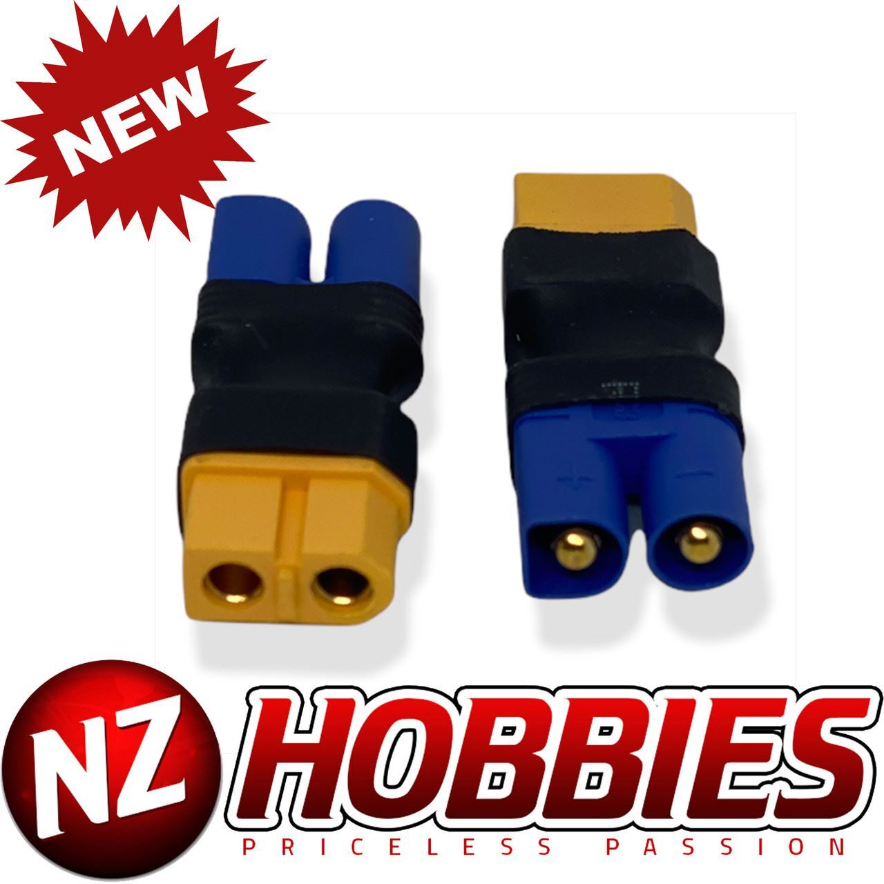 NZH RC EC3 Male to XT60 Female Conversion Adapter (1 PC) # NZ-EC3M2XT60F