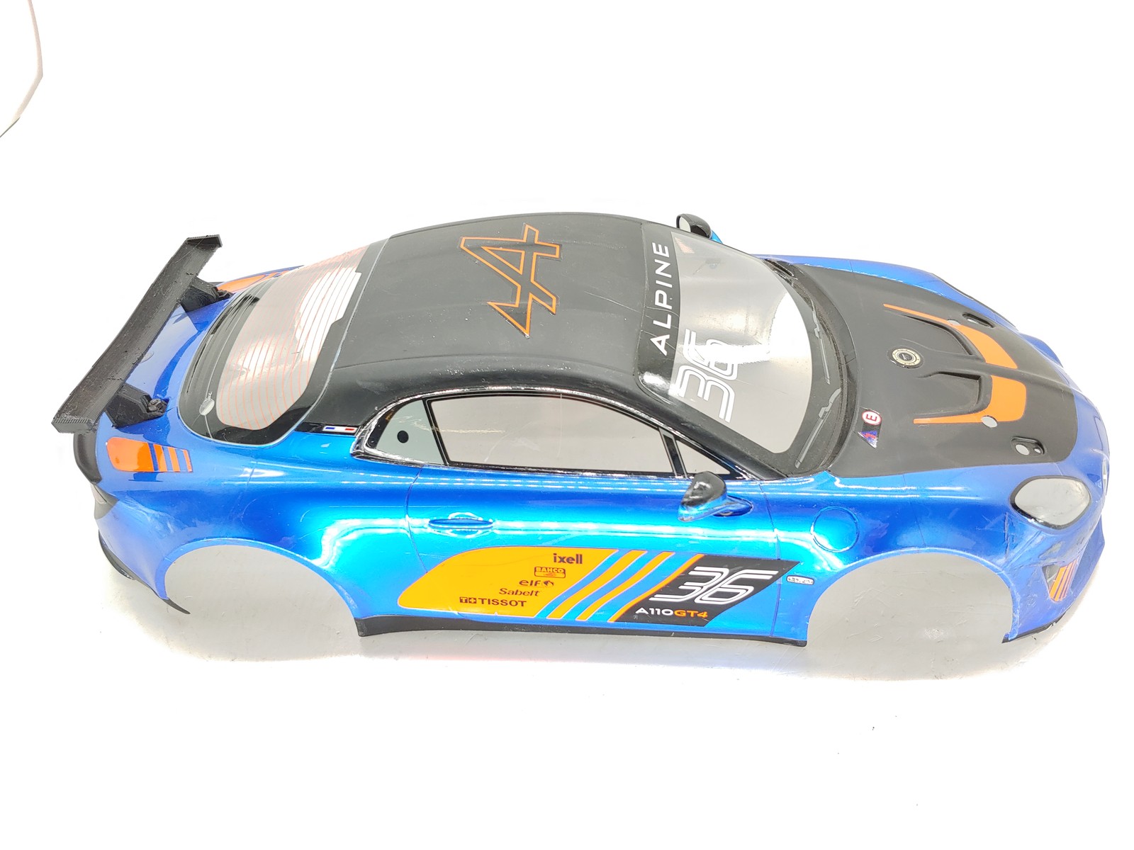 Kyosho EP Fazer Mk2 Alpine GT4 1/10 Touring Car Rally Car Body Blue Orange Used