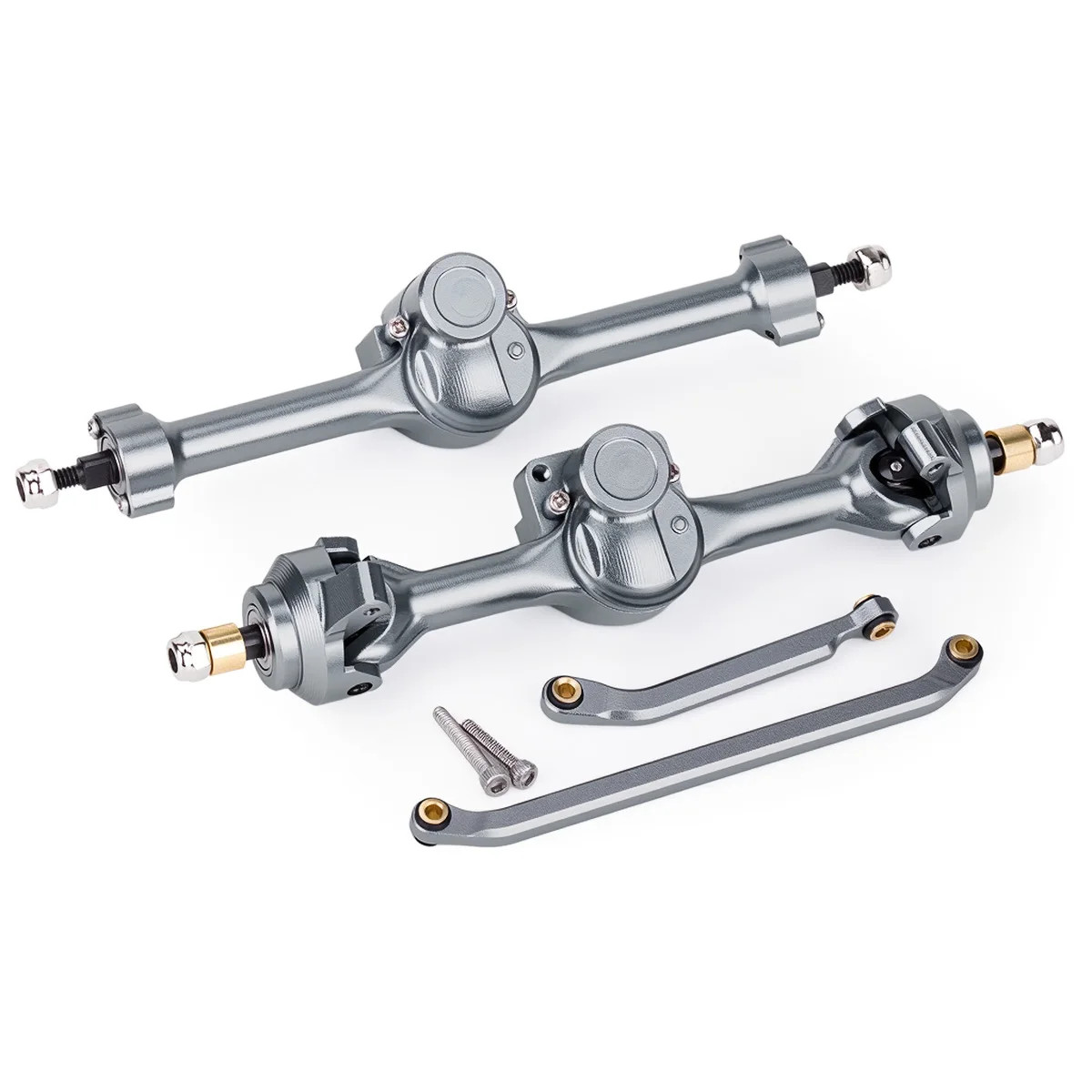 Aluminum Complete Front & Rear Axle +5mm Width for 1/30 RC Crawler Axial SCX30