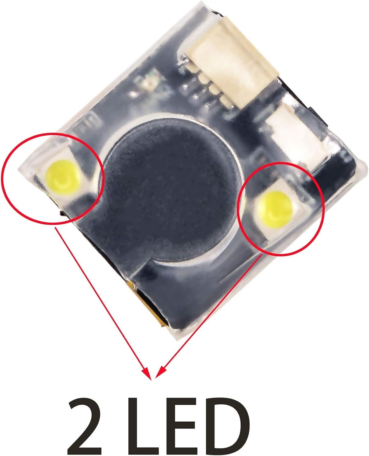 FPV Finder Buzzer with 110dB Alarm & Dual LED Lights for Drones and RC Racing