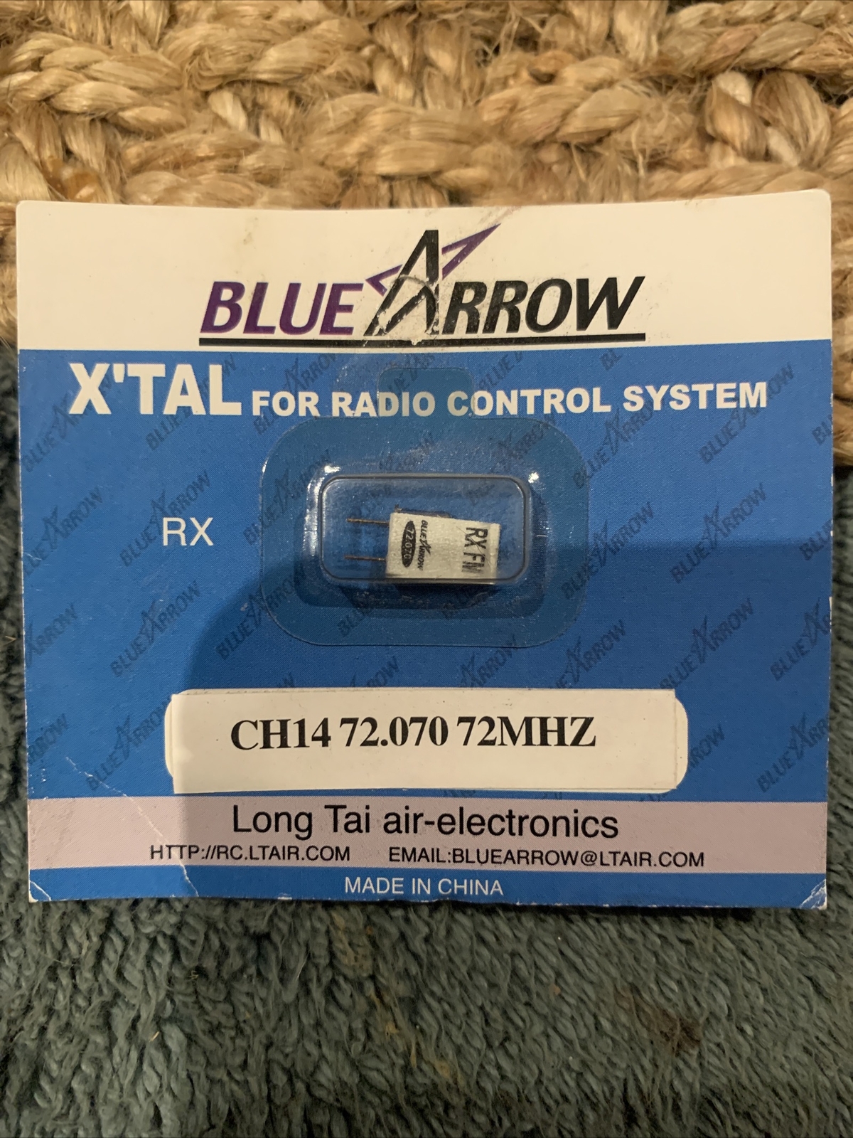 BLUE ARROW Micro FM Receiver Crystal: UM-5 CH14 72.070 Mhz: for RC Airplanes