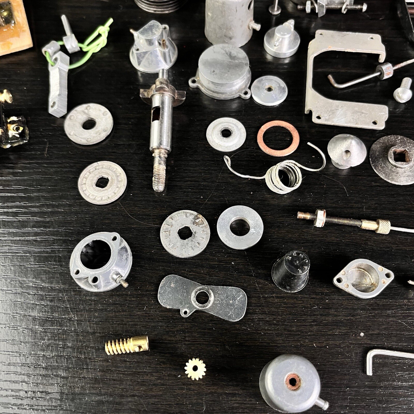 Lot of Vintage RC Gasoline Engine Plane Parts (97 Pieces) GREAT LOT
