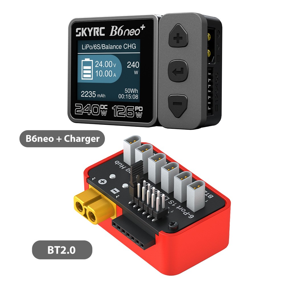 SKYRC Lipo Battery Charging Hub OSH 6-Port For B6neo B6ACneo B6neo+ B6neo 2