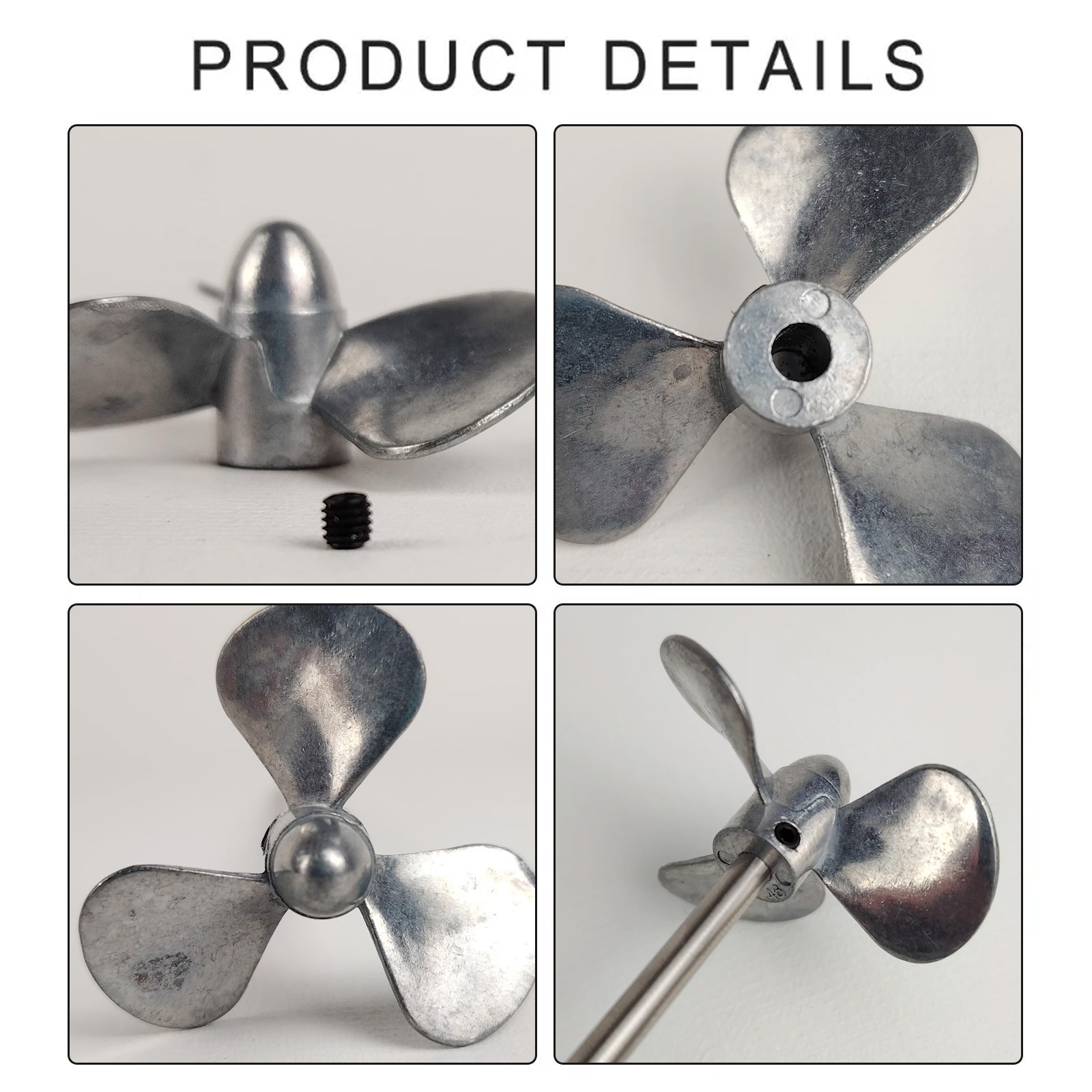 3 Blades RC Boat Metal Propeller D30mm Brass Props M4 mm Shaft