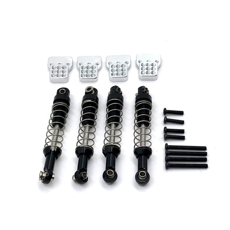 4Pcs Metal Shock Absorber+bracket for WPL C14 C24 C34 MN D90 D91 D96 MN98 MN99S