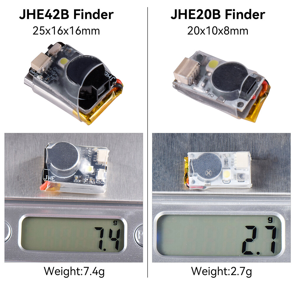 JHEMCU JHE42B JHE20B Finder RC Buzzer 5V Anti-lost 110dB Beeper for RC FPV Drone