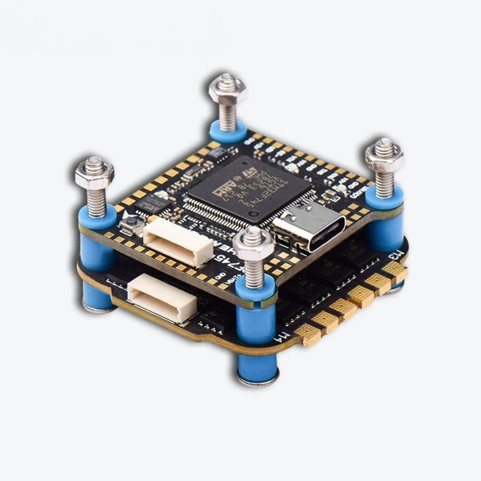 JHEMCU GF30F745 ICM Flight Controller AM32A60 60A 4in1 ESC for RC FPV Drone