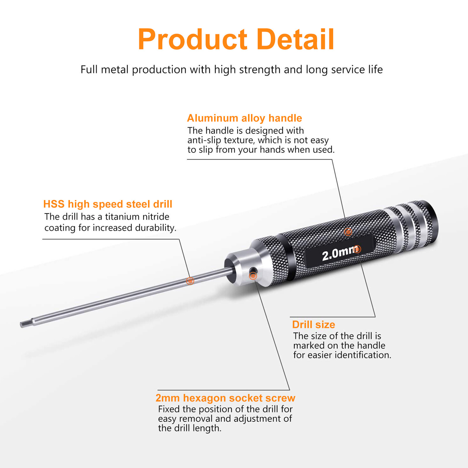 4Pcs Hex Screwdriver Set RC Tools Kit 1.5/2.0/2.5/3.0 mm for RC Helicopter Boat