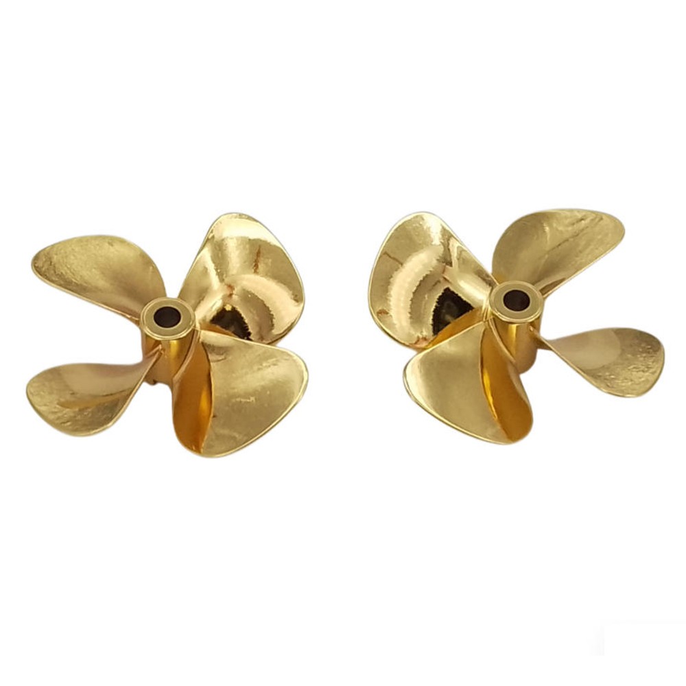 1PC RC Boat Propeller 5mm 60mm CW CCW Metal Prop fr RC Fishing Bait Boat Tug ROV