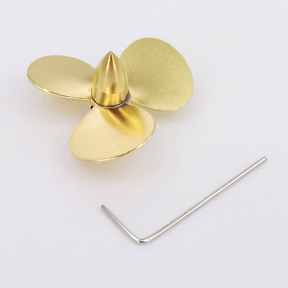M4 35mm RC Boat Propeller 4mm Copper Prop for RC Marine Tug fishing Boats Model