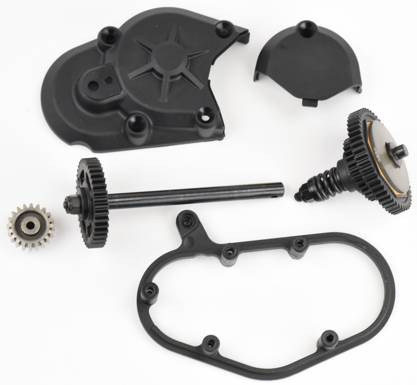 Losi Promoto – Transmission & Assembled Slipper Unit, Pinion Gear Cover LOS06000