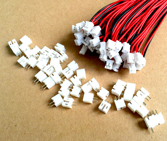 10 pairs Mini Micro JST PH 2.0mm 2Pin, 10 FEMALE W. Cable & 10 MALE Connector.