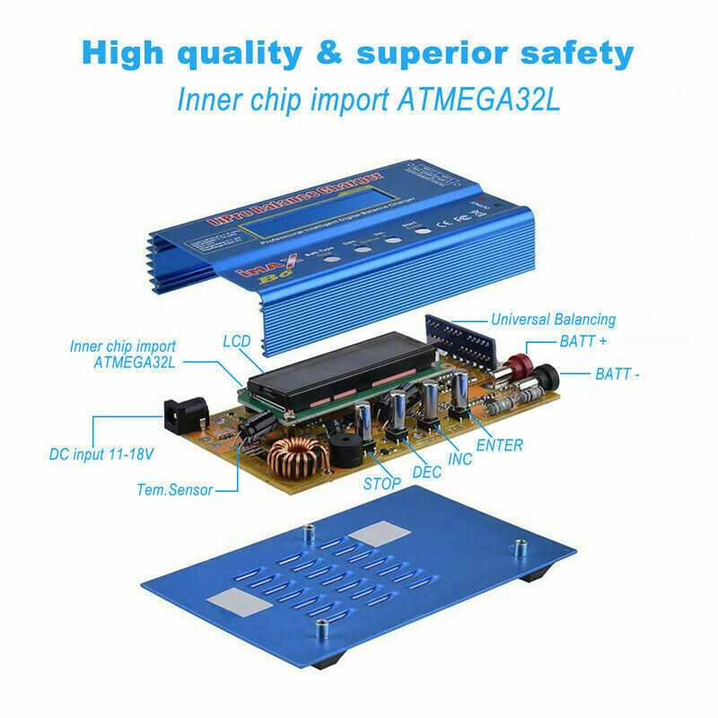 Battery Charger iMAX B6 80W Lipo NiMh Li-ion Ni-Cd Digital RC Balance Charger
