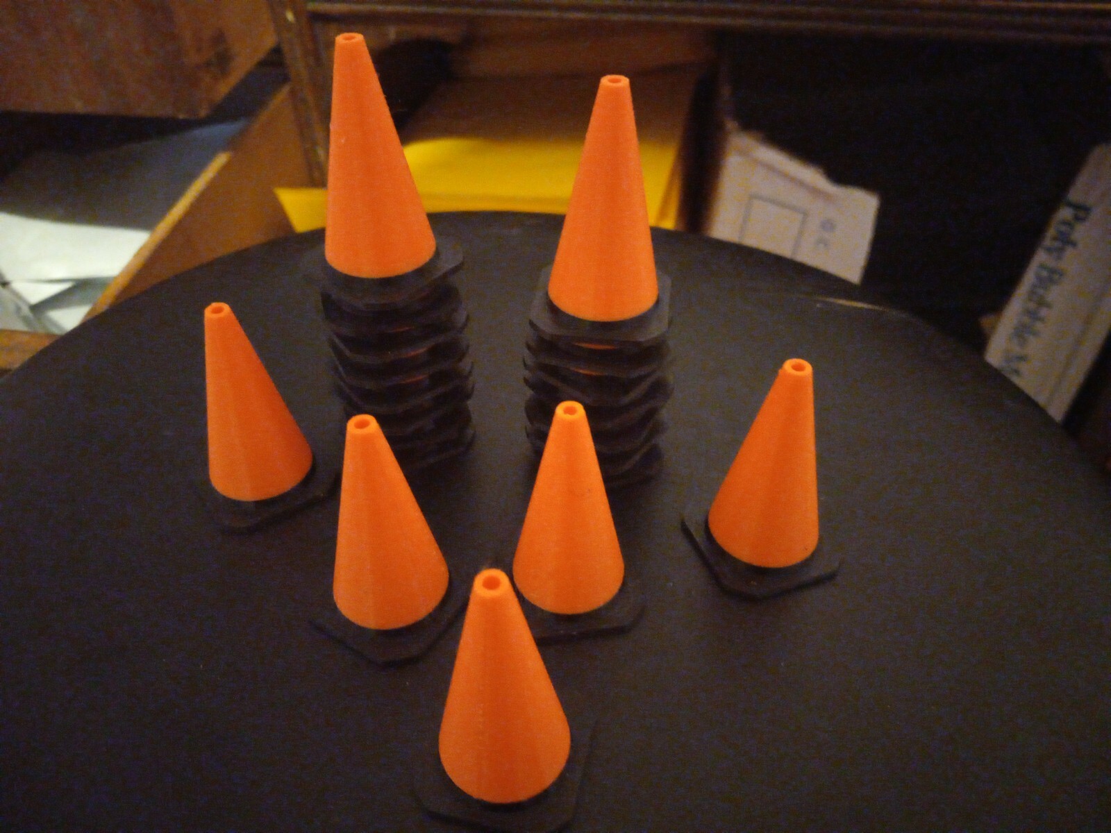 1/10 Scale Orange RC Traffic Cones Set of 20. 50mm tall