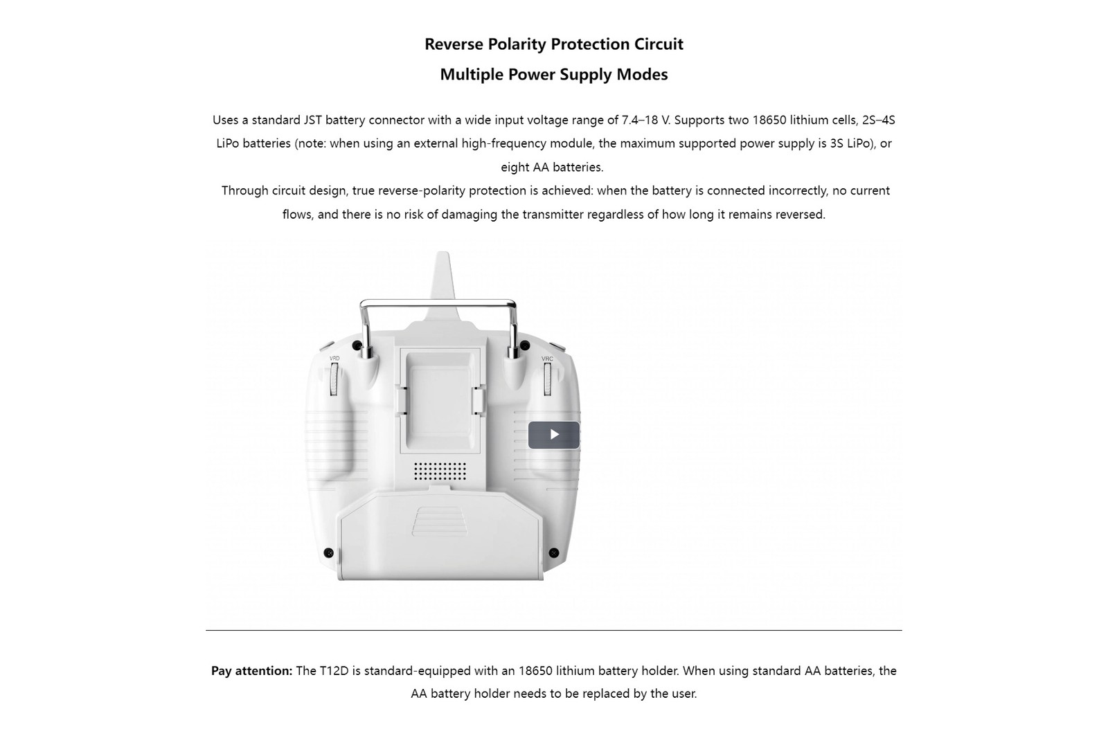 RadioLink T12D 12 Fully-proportional Channels Transmitter with R12F receive
