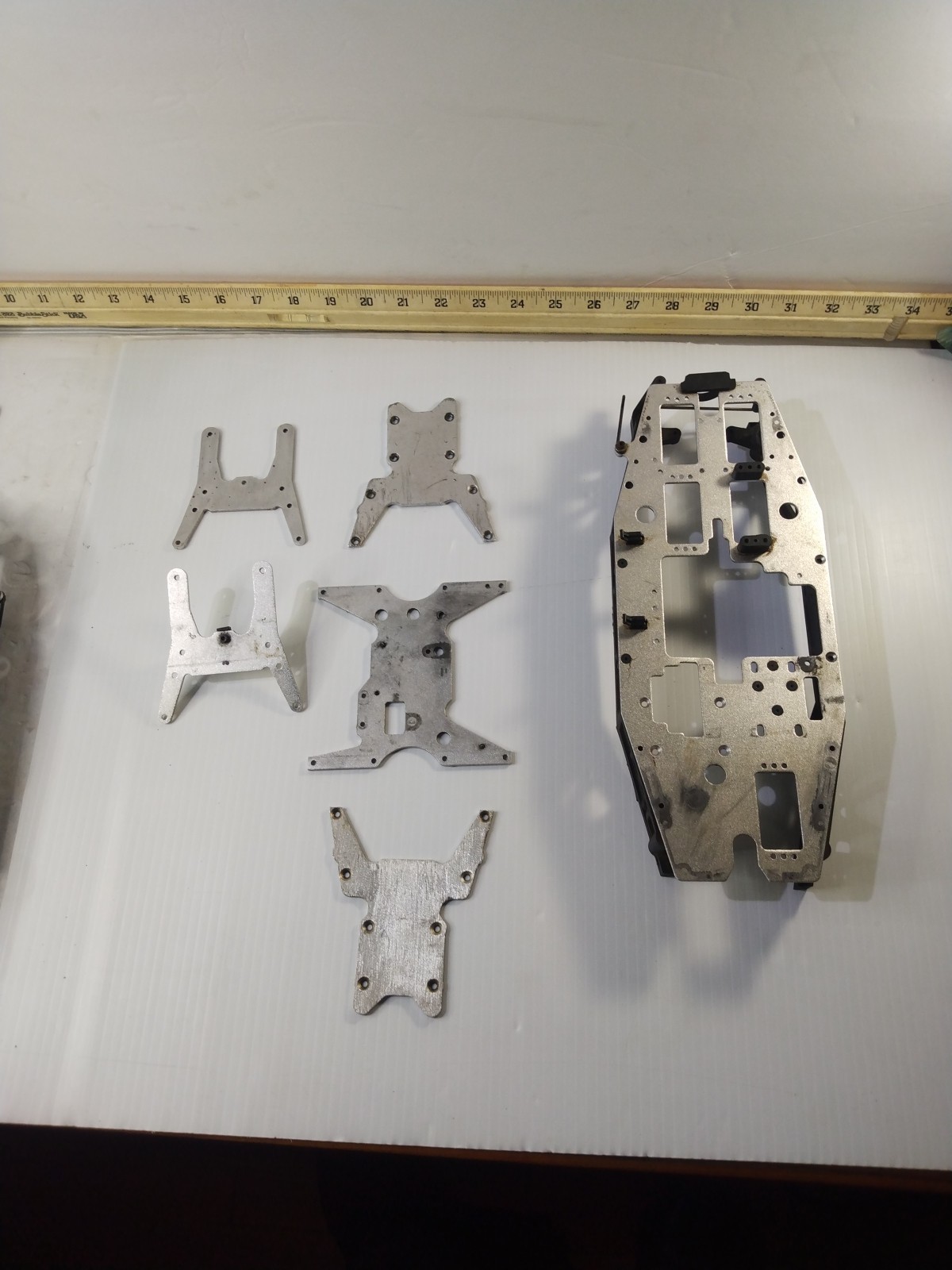 Team Losi LST2 Chassis Parts, Nitro Rc Replacement Parts Rc Stuff, Color Silver