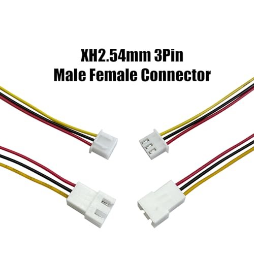 40pcs (20Pairs) JST XH 2.54mm Mini Micro Male and Female Connection Cable 3Pin