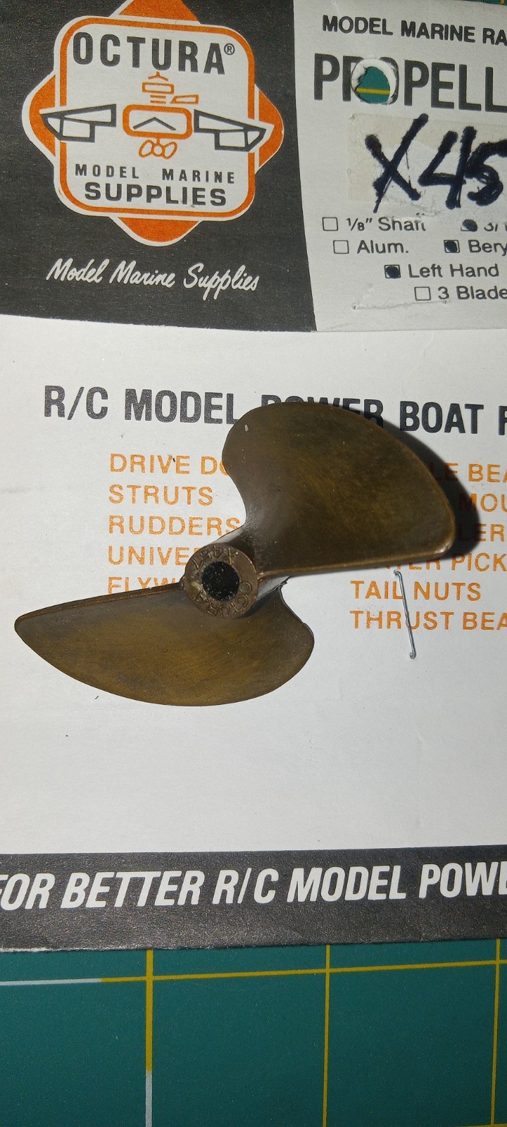 OCTURA X457 B.C PROPELLER. RCBOAT PROP
