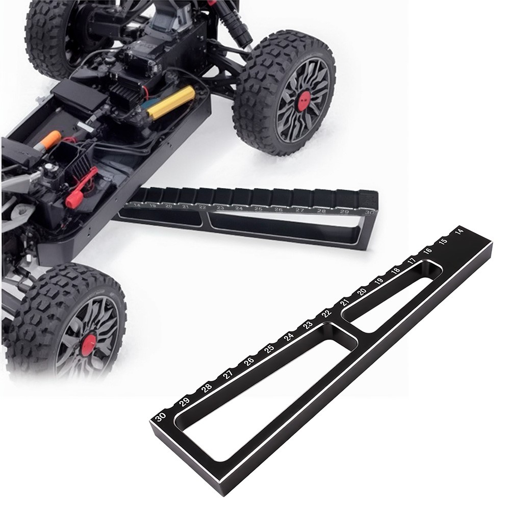 9IMOD RC Car Ride Height Gauge 14-30MM Metal Chassis Measureing For 1/8 Vehicle