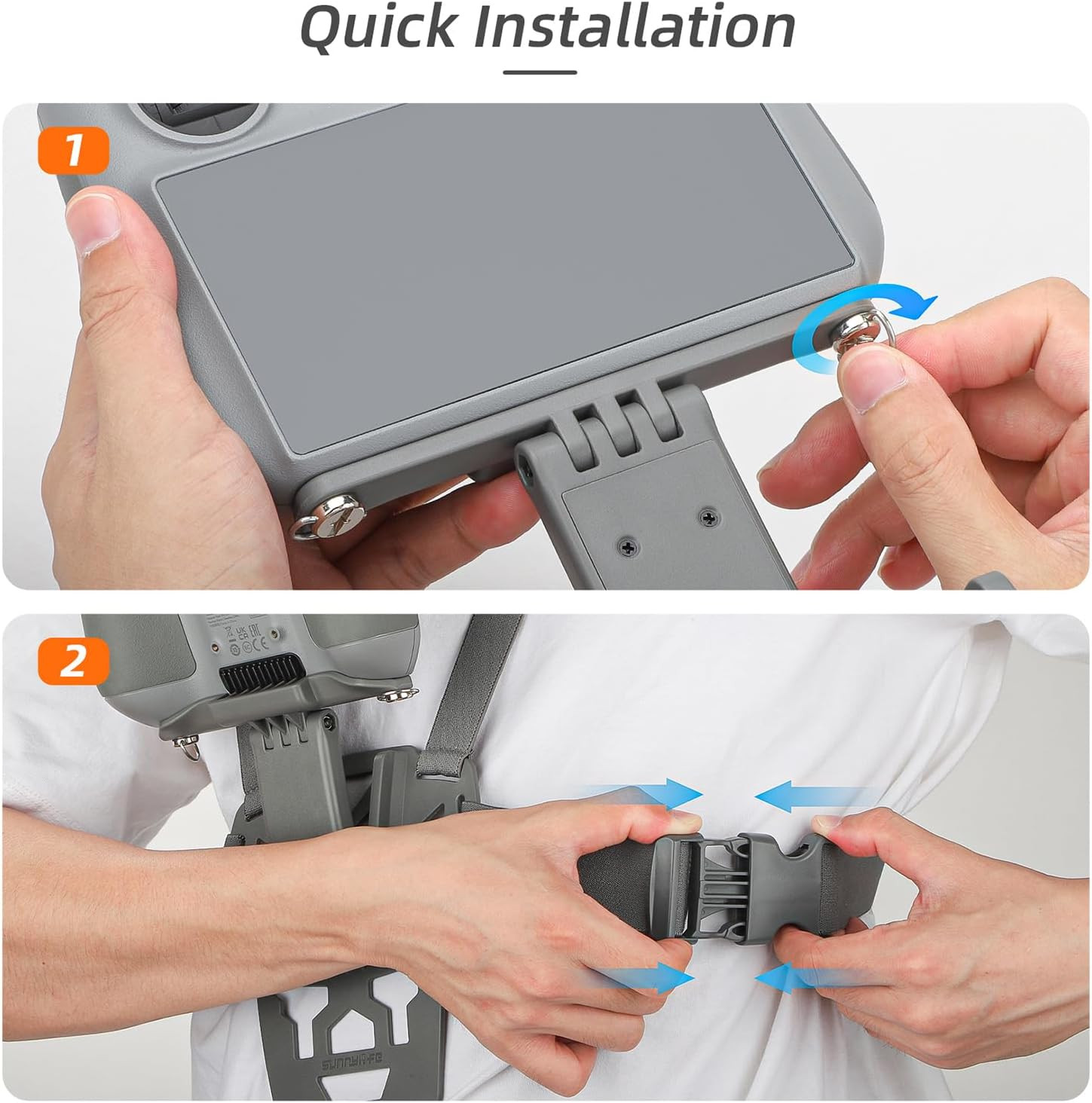 Chest Mount Stand Holder for DJI RC Pro Controller, Chest Stand Belly Support Br