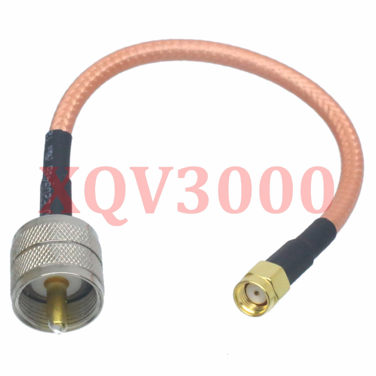 RG142 8inch RF pigtail PL259 UHF male plug pin to RP*SMA male straight Cable