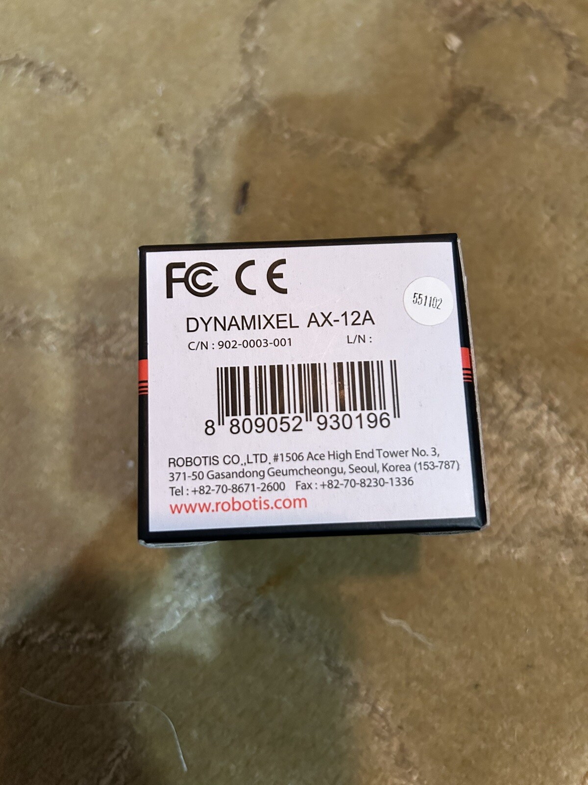 Robotis Dynamixel  AX-12A Robot Servo Motor