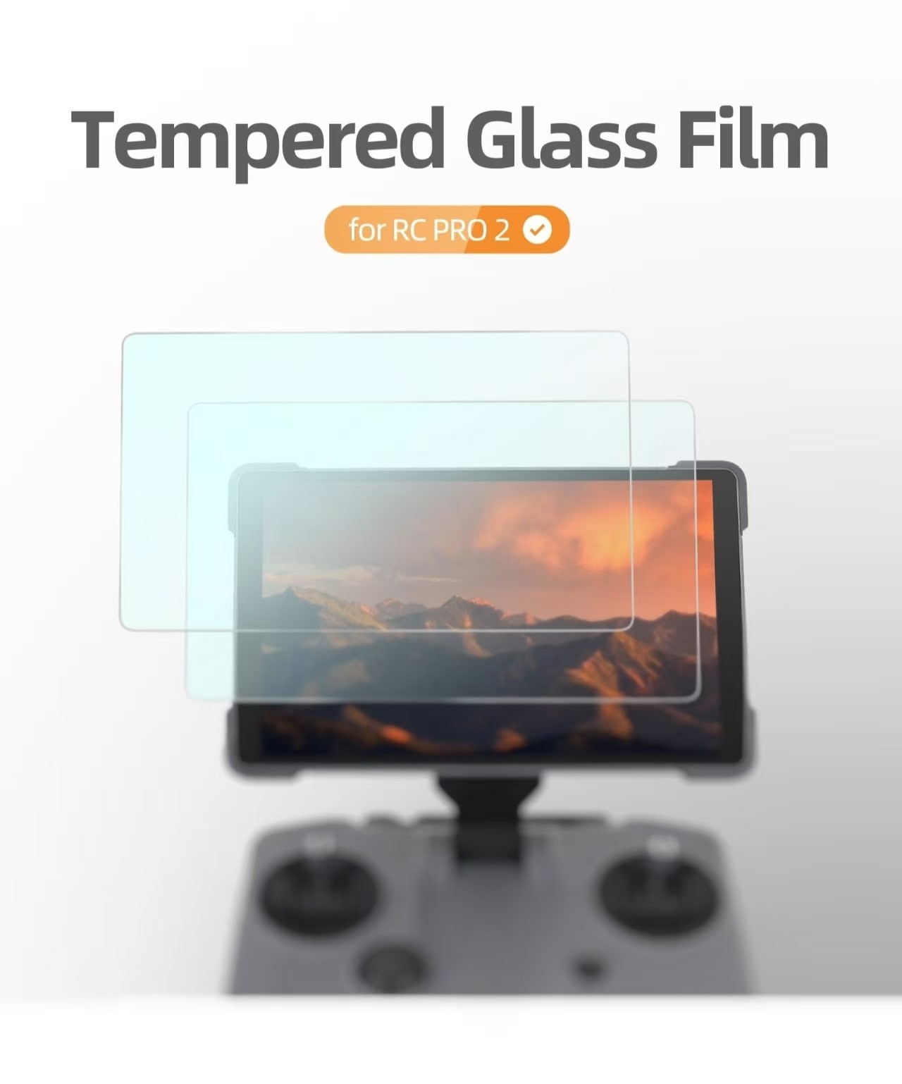 Tempered Glass Film for DJI RC for PRO for 2 Remote with Explosion for proof