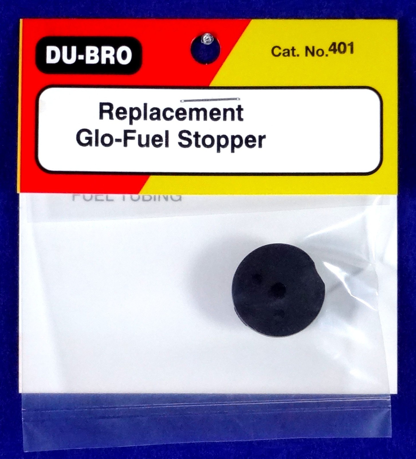 DU-BRO BLACK REPLACEMENT GLO-FUEL STOPPER ( GLO-FUEL ONLY )( CAT. # 401 )