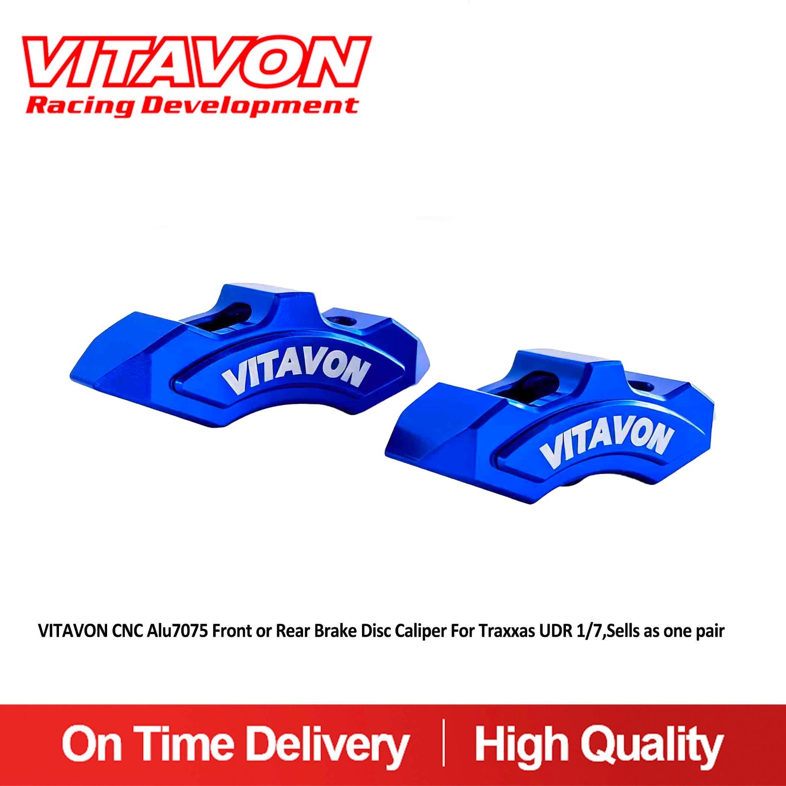 Vitavon CNC Alu7075 Front or Rear Brake Caliper For Traxxas UDR 1/7,Sells a pair