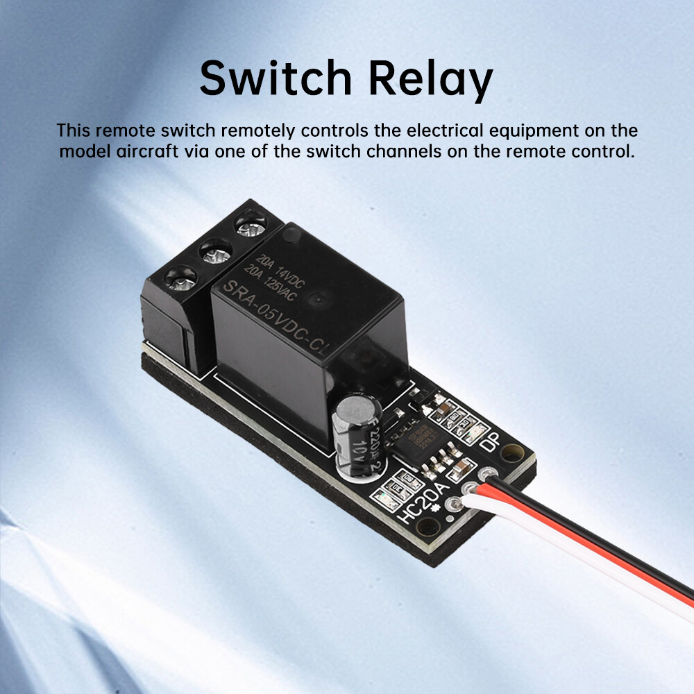1PC PWM RC Model Receiver Control Switch 20A Relay for RC Boat Airplane Car FPV
