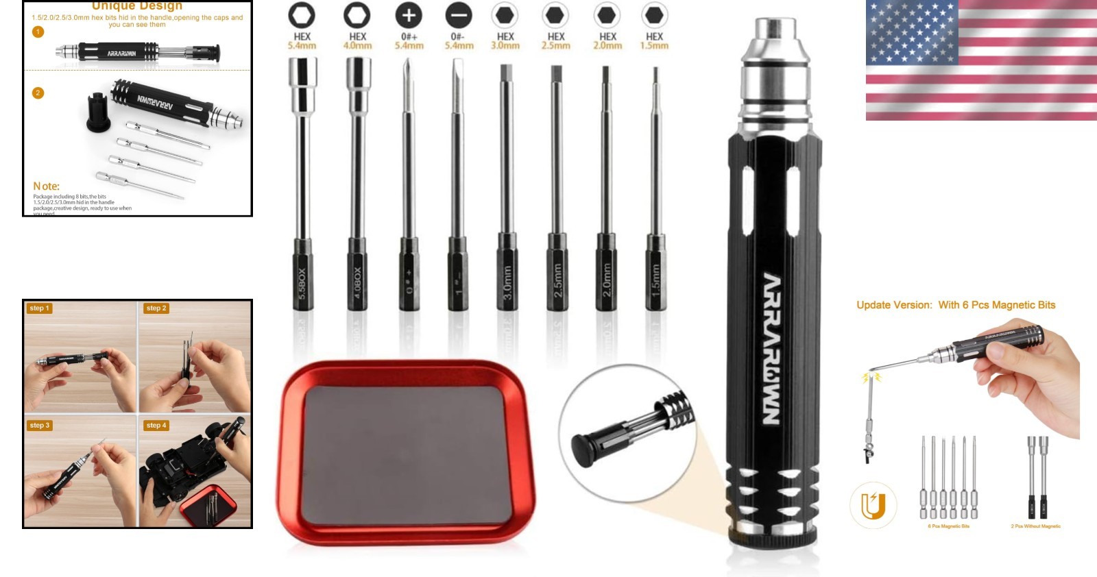 Professional 10 in 1 RC Repair Tool Set – High Quality Alloy