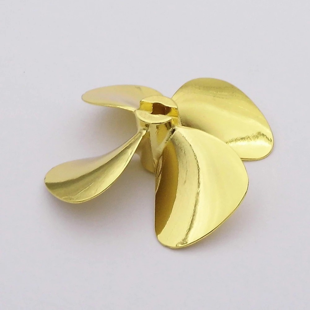 RC Boat Model 55mm 60mm Metal Propeller 4 Blades 4mm Shaft For RC Marine ROV