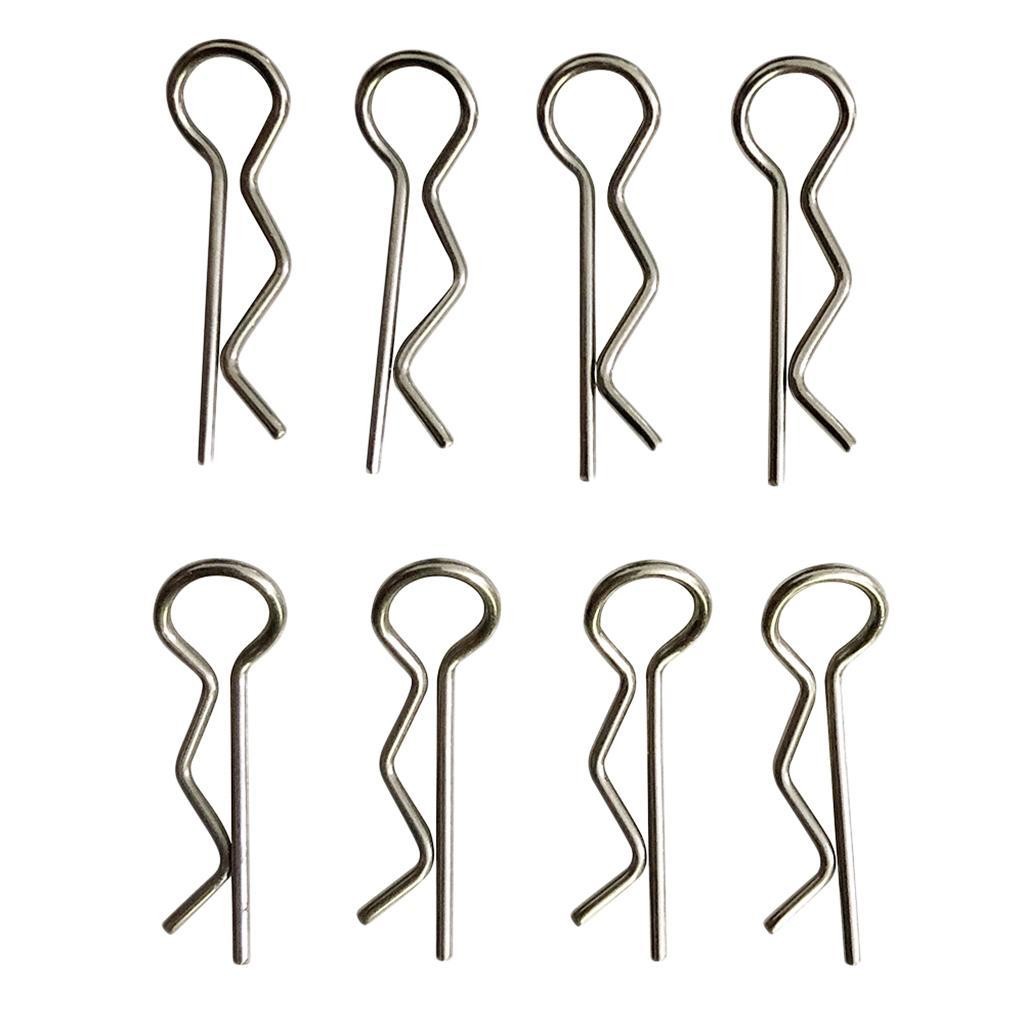 8pcs/set RC Car Body Clips R Shaped Cotter Pins Spare Parts