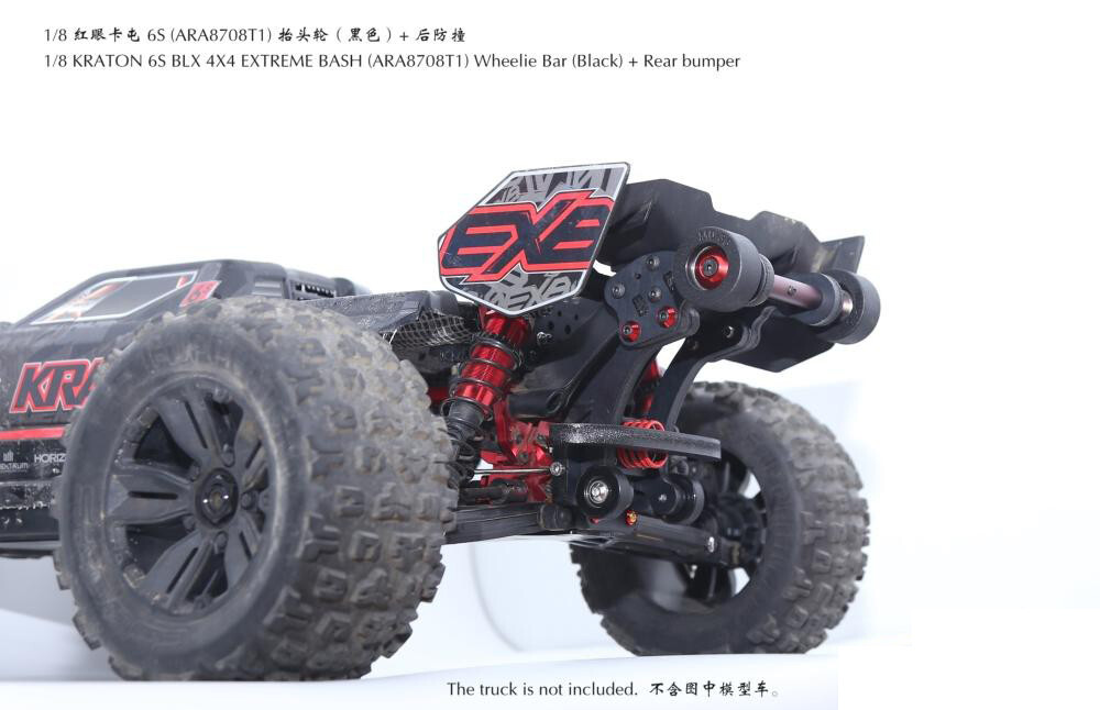Wheelie Bar+Rear Bumper For 1/8 KRATON 6S BLX 4×4 Extreme Bash ARA8708T1 RC Car